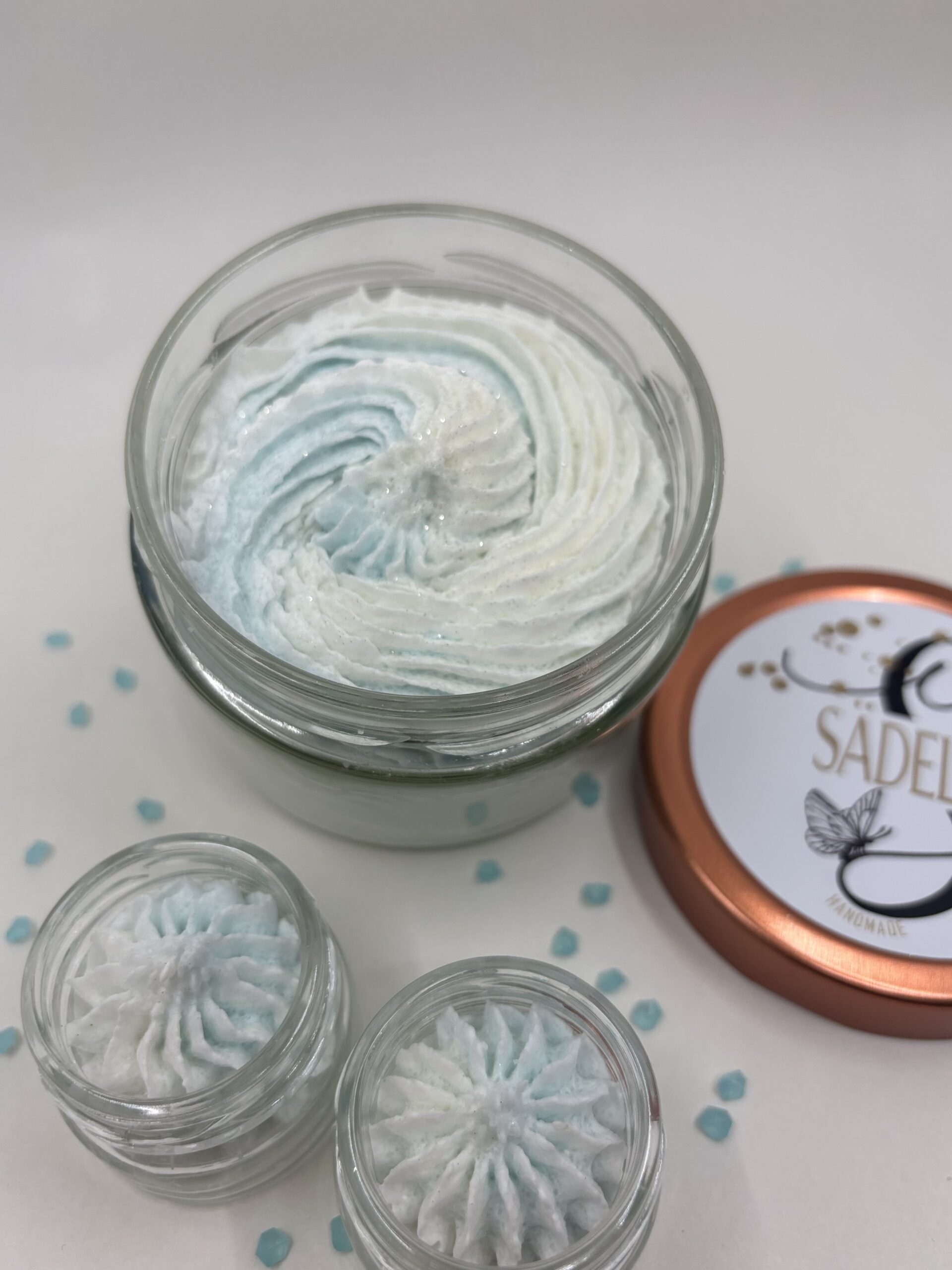 UUS! Vahustatud kehakoorija "Creme brulee ja mustikamuffin"